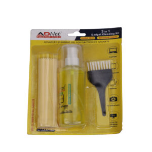 3 in 1 Cleaning Gel Set with Micro Fiber Cloth and Soft Brush AD-CG-353