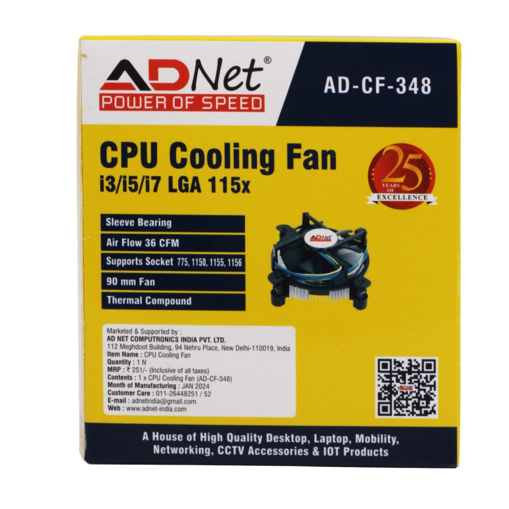 AdNet CPU Cooling Fan & Blower-ADNet Computronics India Pvt Ltd-AdNetDelhi
