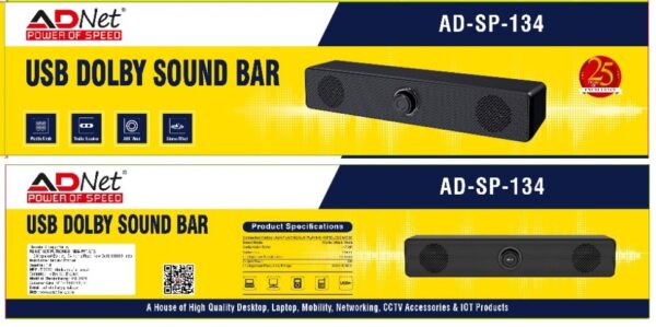 USB SPEAKER  AUDIO SOUND BAR AD-SP-134