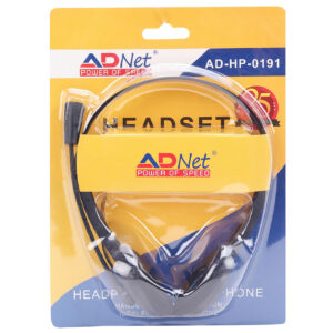 Light Weight Headphone with Mic, Dual Audio Port AD-HP-191
