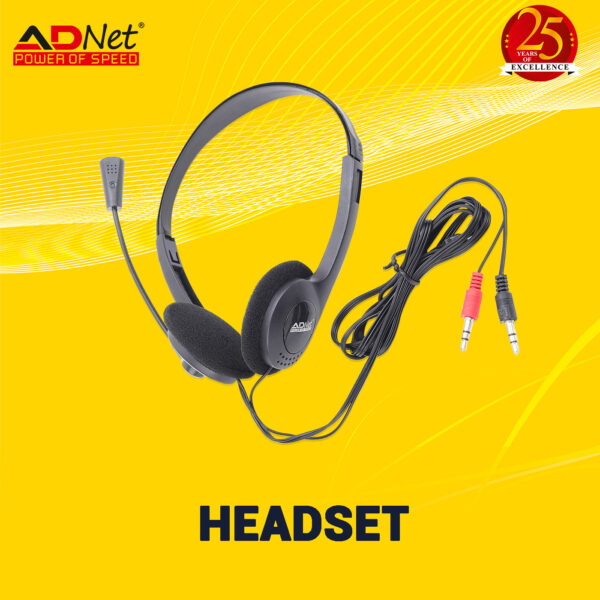 Light Weight Headphone with Mic, Dual Audio Port AD-HP-191 - Image 6