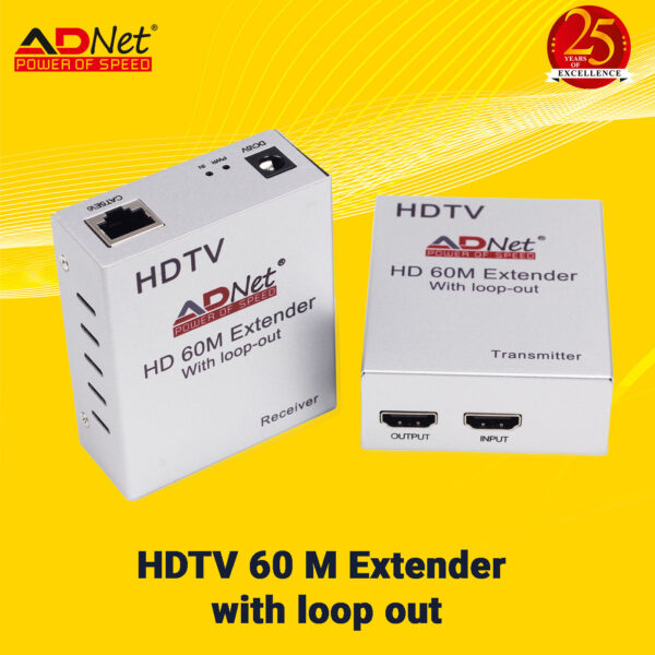 HDMI EXTENDER 60M WITH 1 YEAR WARRANTY  AD-HE -469