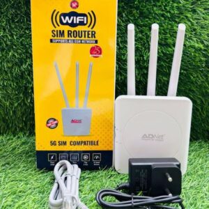 5G/4G SIM  WiFi Router – Nano SIM | 300Mbps | Dual Band 2.4GHz & 5GHz | All SIM Support | 3 Antennas AD-SR-215