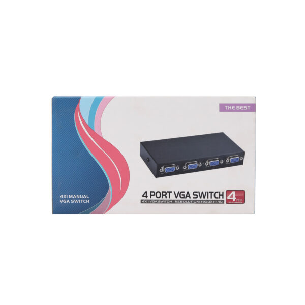VGA 4 in 1 out 4 PORT VGA SWITCH AD-VS-441 - Image 3
