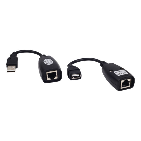 USB MALE to RJ 45+USB FEMALE USB OVER CAT5/5e/6 EXTENSION ADAPTER - Image 2