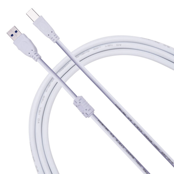 USB PRINTER CABLE, LENGTH 10M USB-A (M) TO USB-B(M), WHITE AD-AB -74 - Image 2