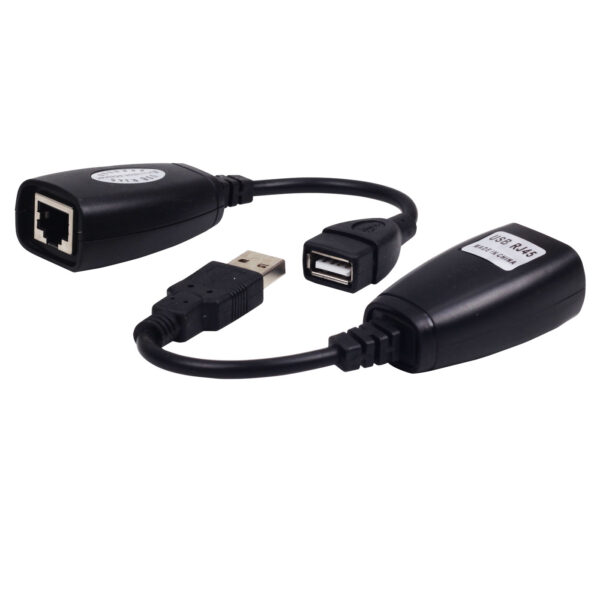 USB MALE to RJ 45+USB FEMALE USB OVER CAT5/5e/6 EXTENSION ADAPTER - Image 3