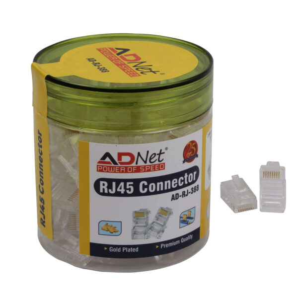 RJ45 CAT6 UTP(8P8C) Etherent Connector(100pc Pack) AD- RJC-388 - Image 3