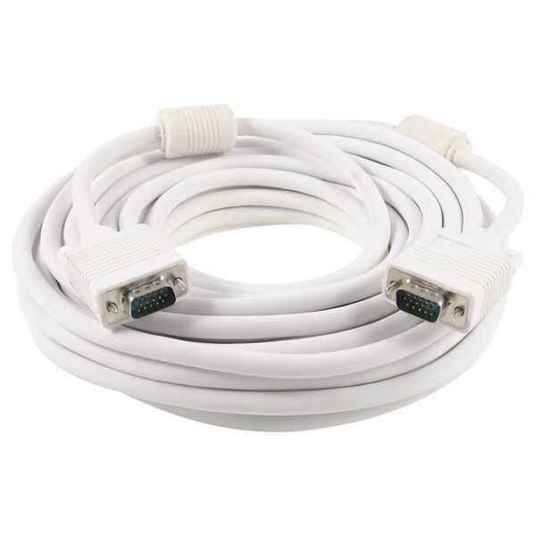 VGA CABLE 10 METER (15 PIN (M-M), 3+4  CONFIG., WHITE ) AD-VW-54 - Image 3