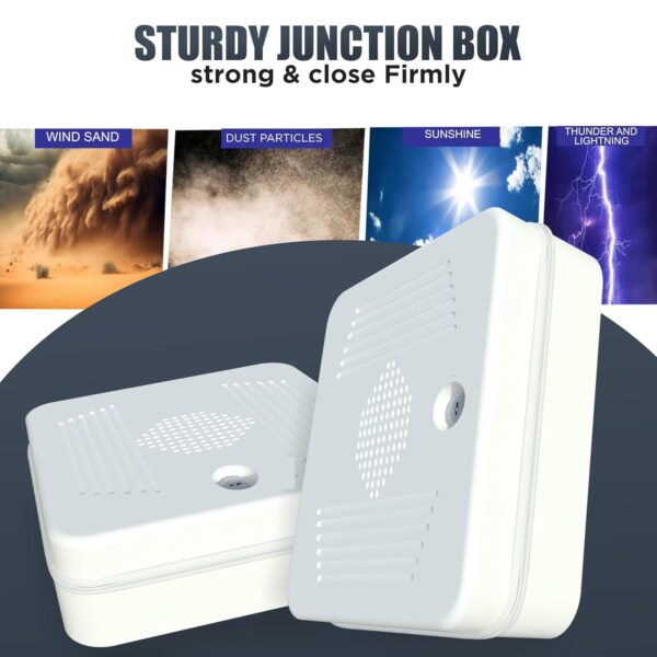 OUTDOOR JUNCTION BOX FOR DVR/NVR/POE SWITCH With POWER SOCKET AD-PS-365 - Image 2