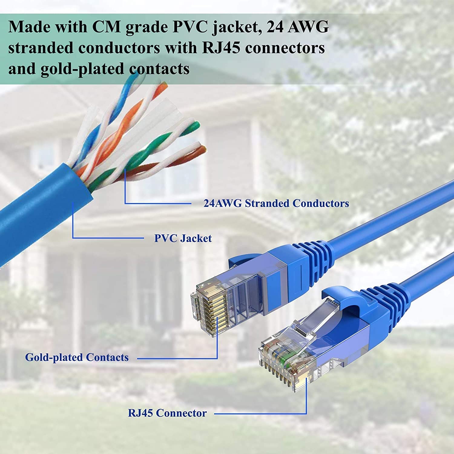 CAT 6 Ethernet Networking Cable 15m AD-PC-126 - Image 5