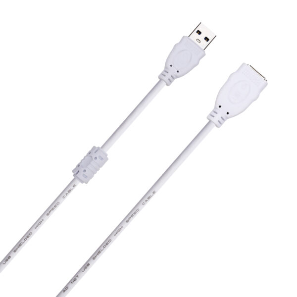 USB EXTENSION CABLE WHITE 1.5M AD-UE-101 - Image 4