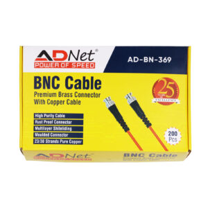 BNC Cable Premium Brass Connector with Copper Cable (Pack of 200pcs) AD-BN-369
