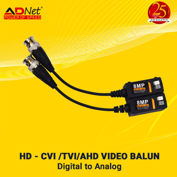 BNC VEDIO BALUN 8MP VIA RJ-45 CABLE AD-PS-373 - Image 6