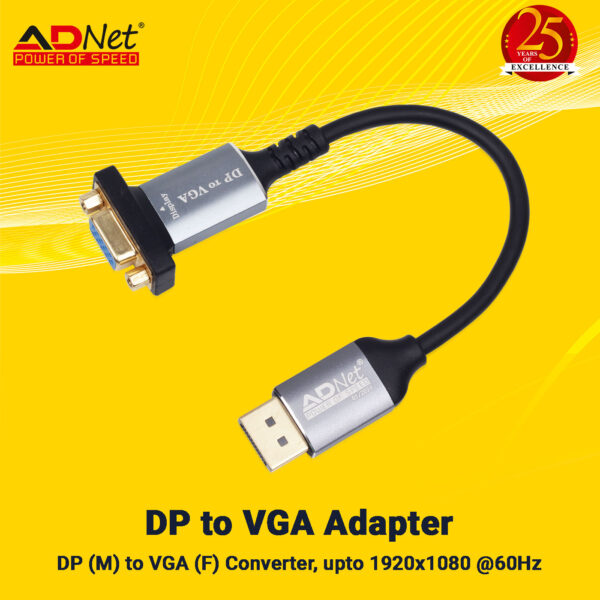 PRIME DP(M) TO FULL HD VGA(F) ADAPTER, LENGTH 15CM -ADP-DV-1132 - Image 5