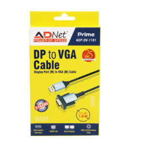PRIME DP(M)to VGA(M) CABLE, LENGTH 1.5M ADP-DV-1181