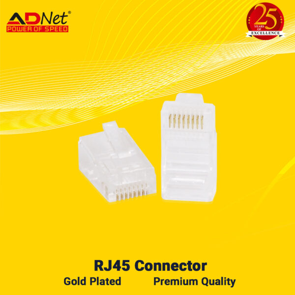 RJ45 CAT6 UTP(8P8C) Etherent Connector(100pc Pack) AD- RJC-388 - Image 2