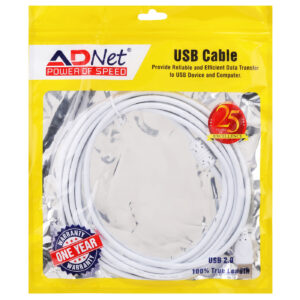USB (A) T0 USB (A) WHITE CABLE 5M AD-AA-80