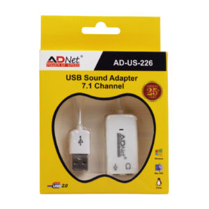 USB EXTERNAL 7.1 CHANNEL SOUND CARD AUDIO ADPTER AD-US-226