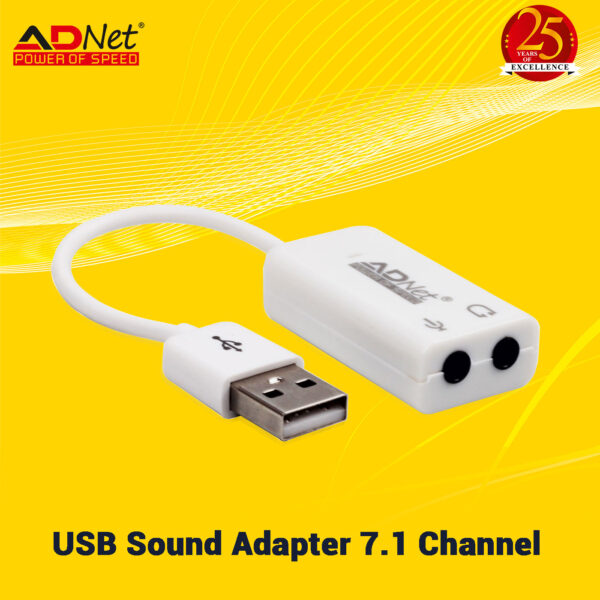 USB EXTERNAL 7.1 CHANNEL SOUND CARD AUDIO ADPTER AD-US-226 - Image 2