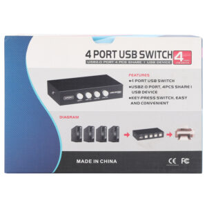 USB 4in1Out - 4 PORT USB SWITCH AD-US-444