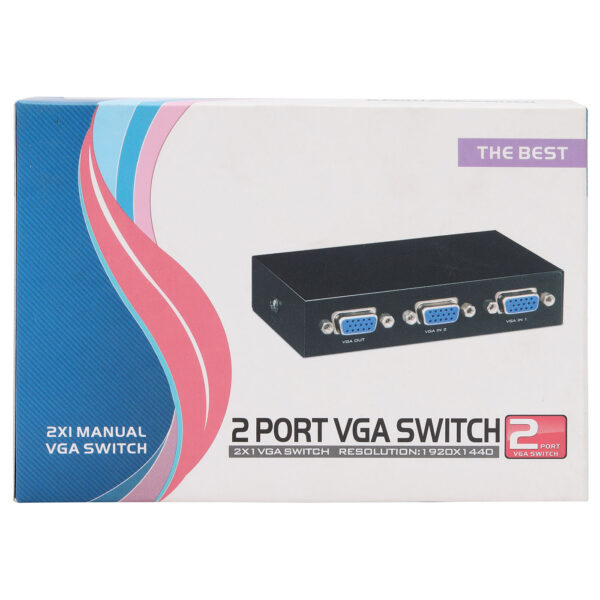 VGA 2 in 1 out 2 PORT VGA SWITCH AD-VS-440 - Image 3