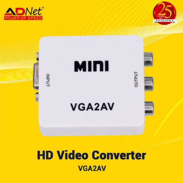 VGA to AV CONVERTER VGA to RCA Composite ADAPTER with AUDIO - Image 2
