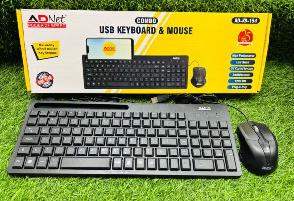USB KEYBORD AND MOUSE WIRED(COMBO) AD-KB-154 - Image 2