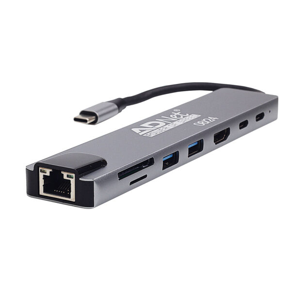 ADNet USB Type-C Docking Station 8 IN 1 ,4K HDMI/RJ45/PD CHARGING,SD/ MICRO SD CARD READER ADP-C8-1136 | ADNET - Image 5