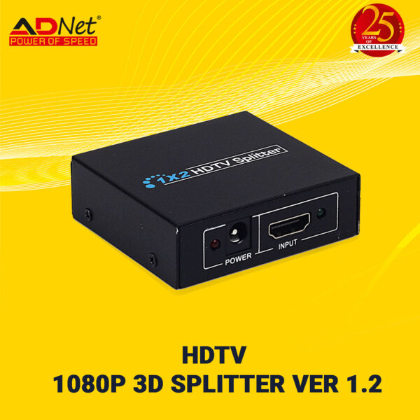 HDMI SPLITTER 1.4V, 1 IN 2 HDMI PORT OUT SUPPORTS FULL HD 1080P AD-HS-460