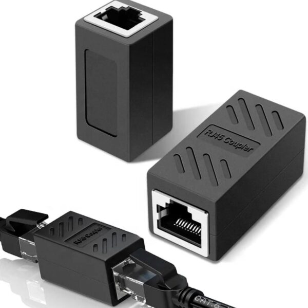 RJ45 Ethernet Cable Coupler – Female to Female LAN Adapter