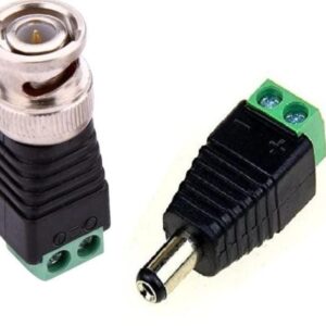 BNC + DC Screw Connector – CCTV Power & Video Combo