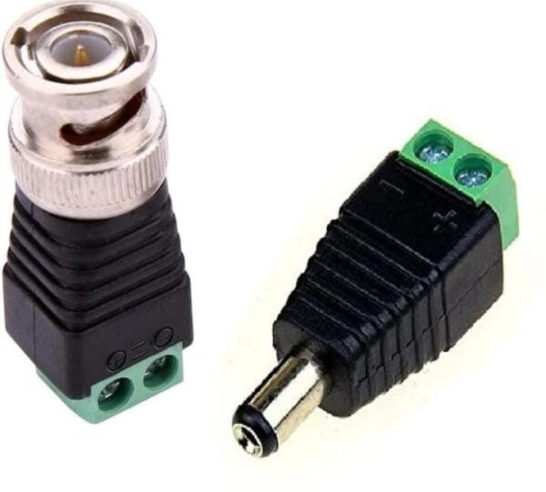 BNC + DC Screw Connector – CCTV Power & Video Combo