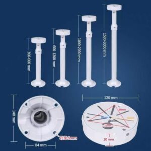 CCTV Camera Ceiling Mount Metal Bracket Telescopic Adjustabale (60cm to 120cm)for Bullet &Dome Camera