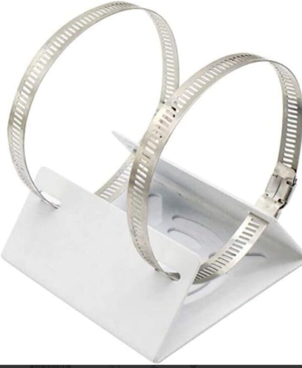 Pole Mount Camera Clamp Bracket with 2 nos 200mm ss Loops for CCTV Security Camera Indoor and Outdoor  Universal Compatible - Image 2