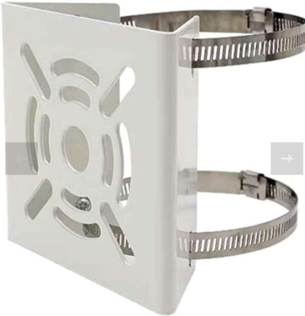 Pole Mount Camera clamp Bracket With 2 nos 100mm SS Loops for CCTV Security Camera Indoor and Outdoor  Universal Compatible - Image 3