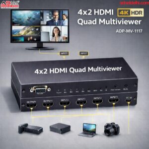 MULTI-VIEWER 4 IN 2 OUT QUAD 60 Hz (ADP-MV-1117)