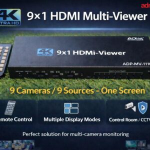 9-PORT MUILTI-VIEWER HDMI QUAD  9 in1 60Hz (ADP-MV-1116)