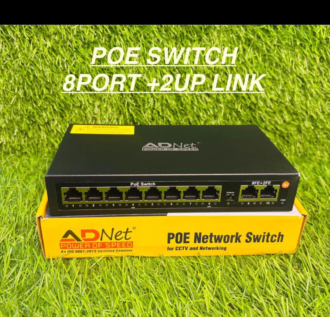 ADNet 8 Port POE SWITCH With 2 UP- LINK -ADP-GS-1502