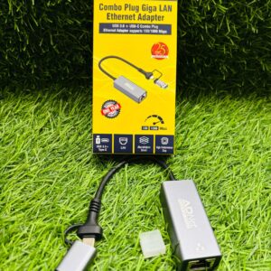 ADNet GIGABIT USB 3.0 +USB C Dual Plug  to LAN 10/100/1000 Ethernet Lan Adapter ADP-CL-1282