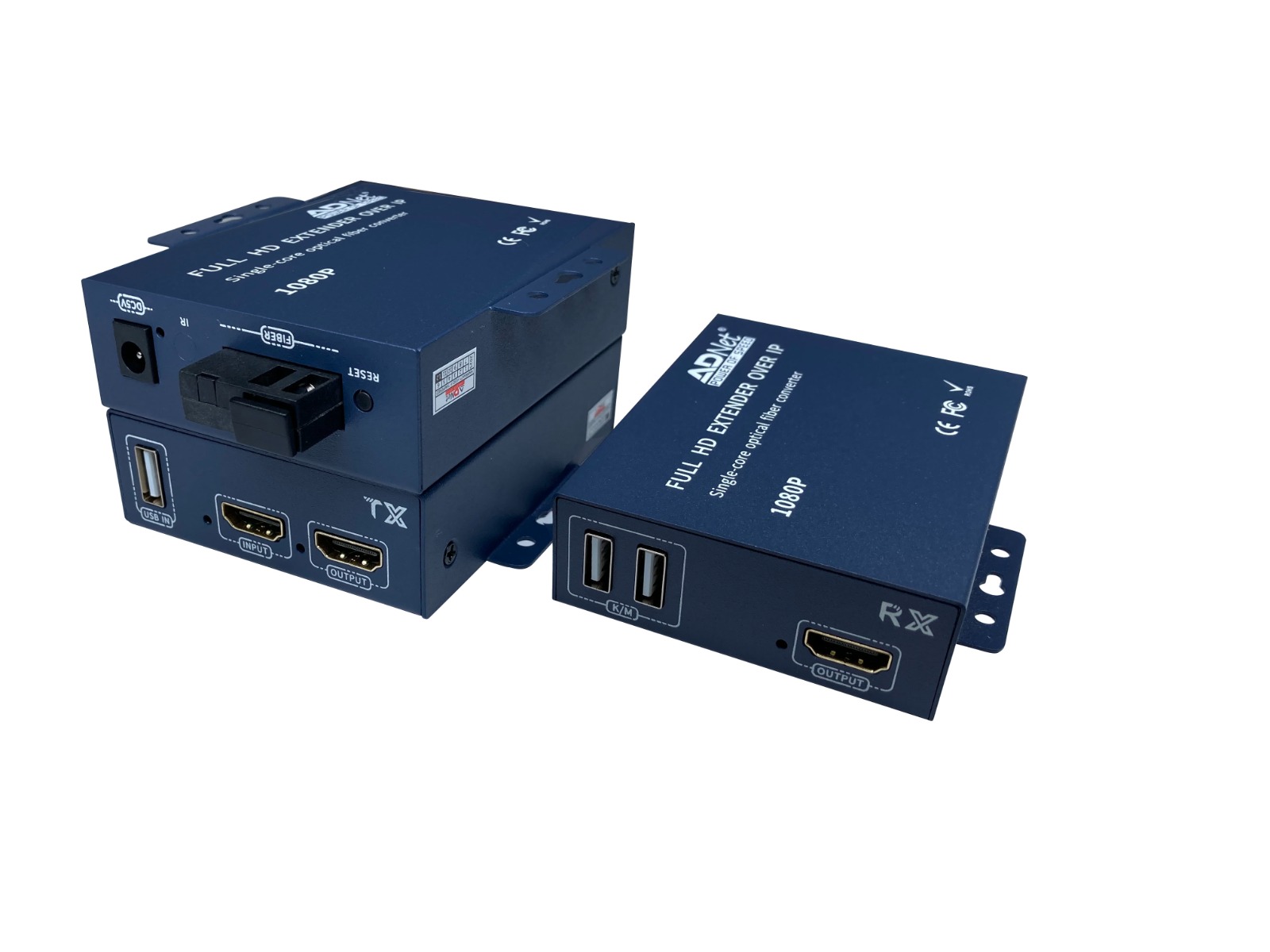 ADNet 4K HDMI to FIBER Converter With USB KVM 20Km Single Mode 60 Hz ADP-KF-1401