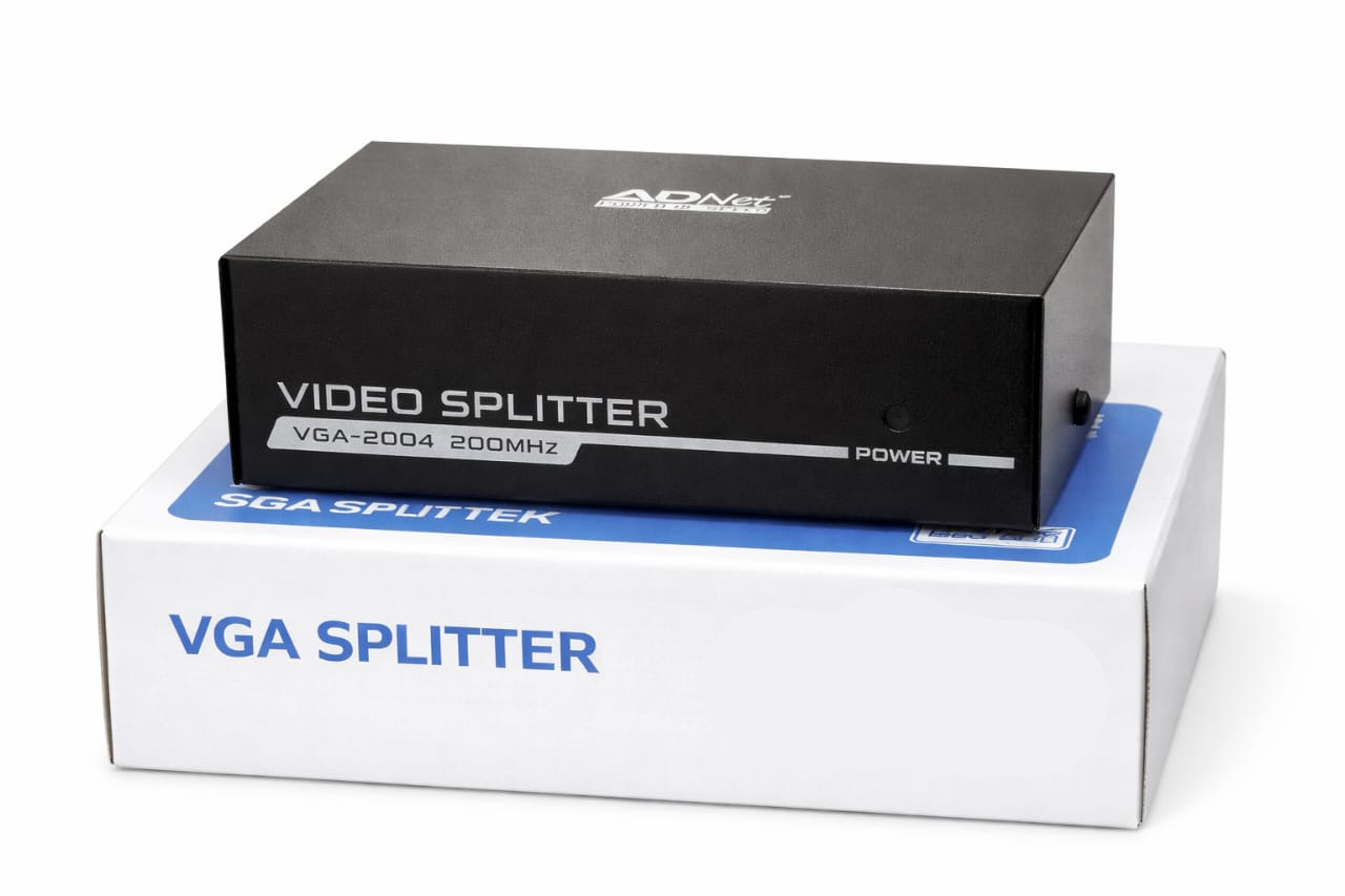 ADNet 4 Port VGA Splitter 200MHz 1in 4 out AD-VS-464 - Image 3