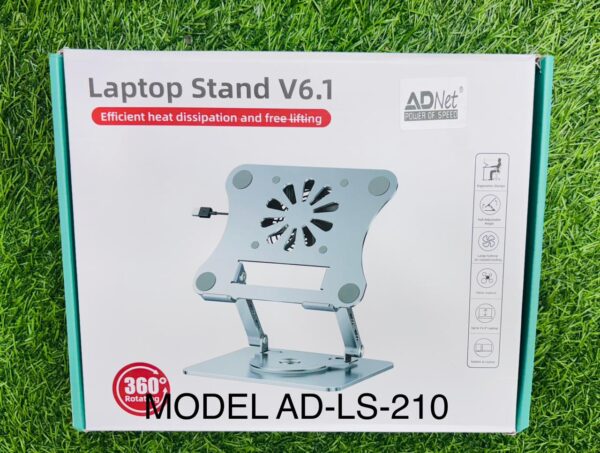ADNet Laptop Stand with Cooling Fan ,360 degree Rotation,Muliti Angle ...