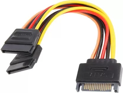 ADNet 15 pin SATA Power Y Splitter Cable 6 Inch 15-Pin SATA Male to 2x15 Pin SATA CABLE (50 PC Pack) )