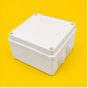 ADNet Waterproof  PVC Square 5X5 Junction Box for CCTV Cameras IP65-Pack of 10